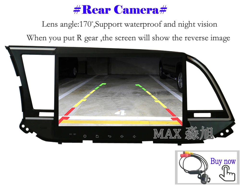 Discount MAX 2G 32G Android 8.1.0 For Hyundai Elantra 2016 2017 Car GPS Navigation System Car Radio RDS WiFi free Map Bluetooth Call SWC 15