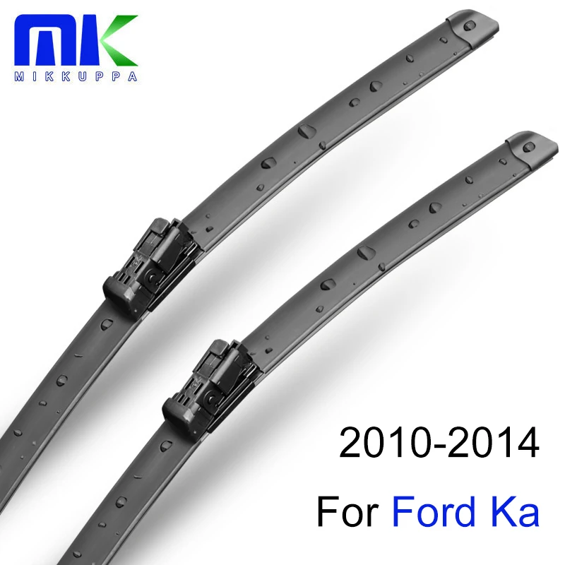 Mikkuppa Передняя и задняя Щетка стеклоочистителя и лезвия для Ford Ka 2010 2011 2012 2013 ветровое стекло натуральный каучук автомобильные аксессуары