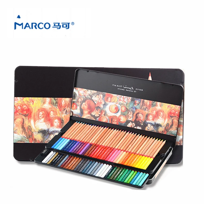 

Marco Renoir 24/36/48/72 Colors Pencil Art Supplies lapis de cor Professional Drawing School Supplies