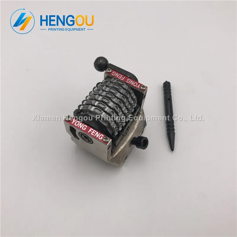 

1 Piece 7 digits GTO Numbering machine Vertical Anticlockwise Backward Jump 109876......