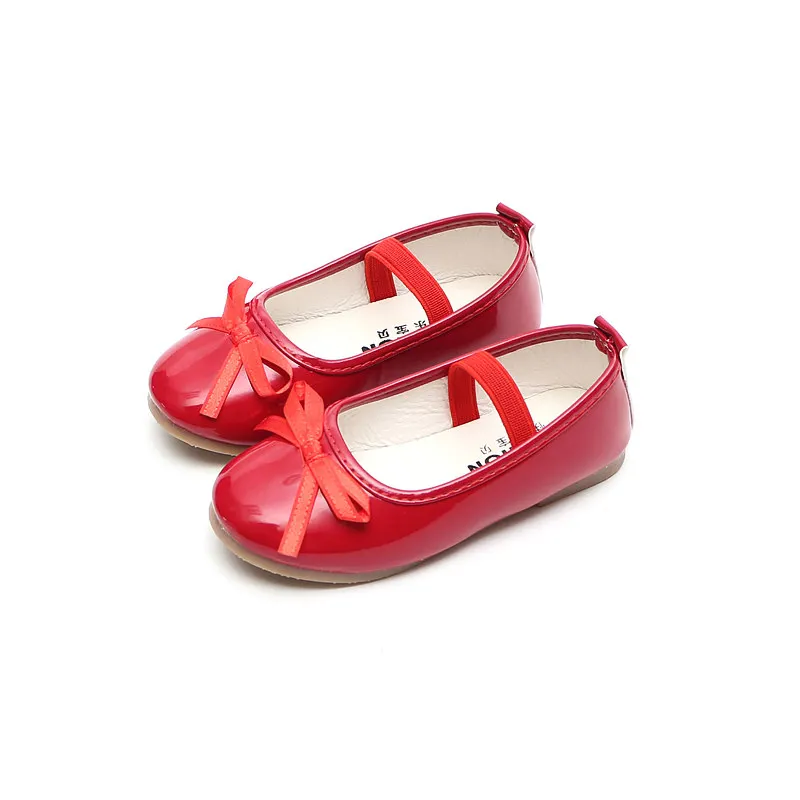 

Hot SALE Girls Princess Leather Shoes Autumn Kids Casual Single Shoes Soft Bowknot Dance Shoes For Girls Children Sneakers Shoes