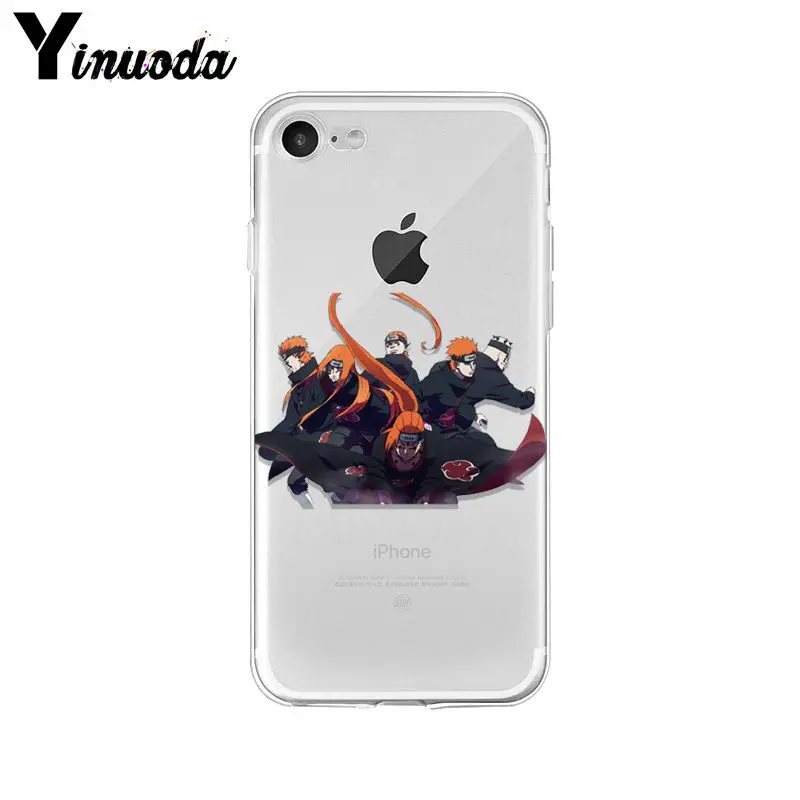 Yinuoda Naruto Akatsuki 2018 цветной чехол для телефона iPhone 8 7 6 6S Plus X XS max 10 5 5S SE XR Coque
