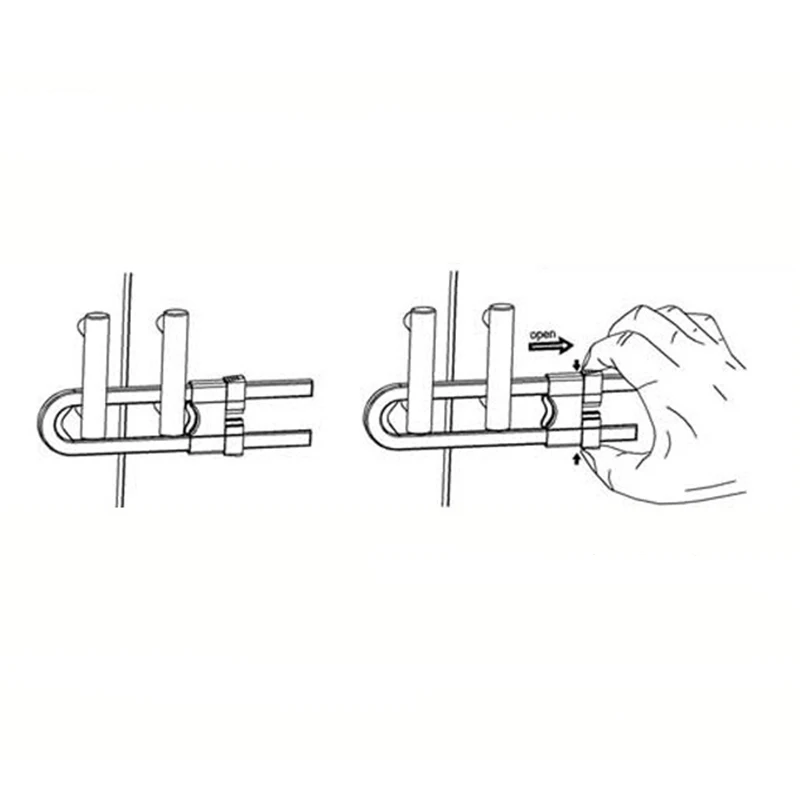 Защитный замок u-образный безопасный замок для детей предотвращает открытие ящика для дверей кабинета и шкафа предохранитель для шкафов и ящиков-20