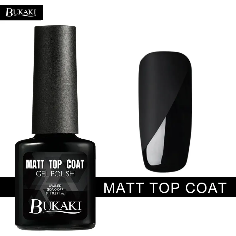 BUKAK 1 шт. Matte Top Coat лак для ногтей Книги по искусству Советы УФ гель Hybrid французский