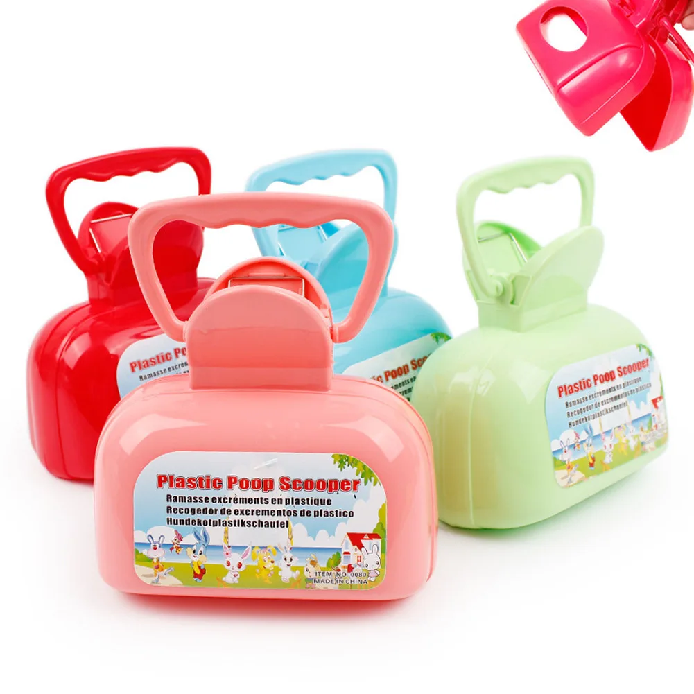 Portable Plastic Poop Scoop with Built in Paper Dispenser Slot Dog Cat
