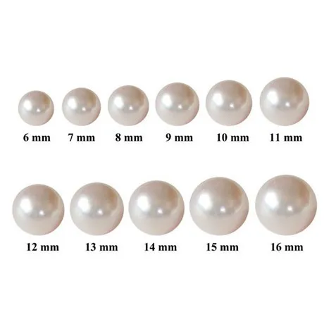 500pcs (6mm 14mm)mixed size Vintage white or ivory Pearl Beads, Plastic ...