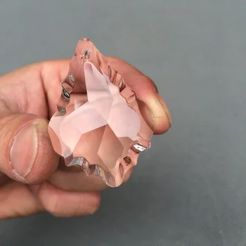 

10 pieces/lot, 50*35mm Crystal Glass Wedding Decoration Garland with Pendant Maple Leaf crystal Pendant for free shipping