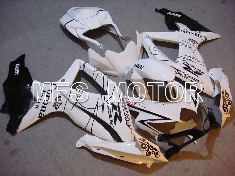 

For Suzuki GSXR 600/750 2008 2009 2010 ABS Fairing Injection Bodywork Kit White A1