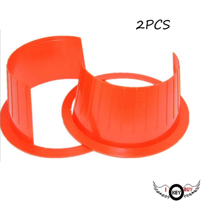 

I Key Buy 2PCS High Quality 6.5-Inch Auto Speaker Loudspeaker Waterproof Cover Automobile Automotive Vehicle Car Horn Covers Red