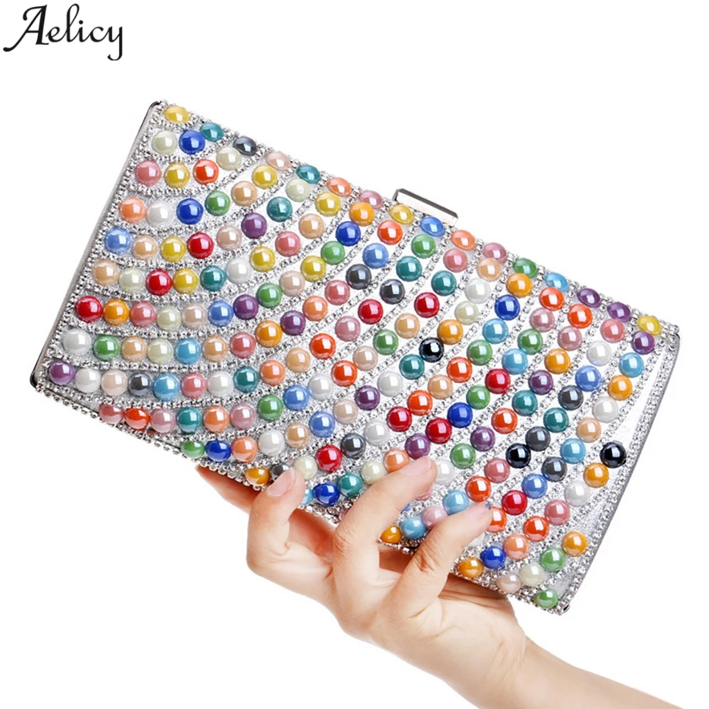 

Aelicy Luxury Evening Bag Women Party Banquet Glitter Bag Minaudiere Wedding Clutches Handbag Chain Shoulder Bag Bolsas Mujer