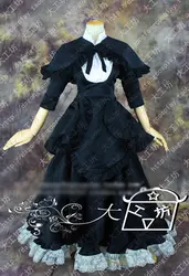 Puella волхвов Мадока Magica Homura Акеми Готическая Лолита Платье черного цвета Косплэй костюм Хэллоуин равномерное наряд на заказ