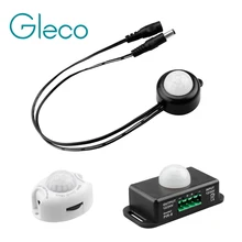 DC12-24V PIR датчик движения контроллер Автоматический Инфракрасный датчик переключатель для Светодиодный светильник 5050 3528 2835