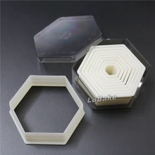 9 шт./компл.) плоские шестиугольные формы высокого качества нейлоновые пластиковые бисквиты плесень помадка хлеб торт сладости и конфеты выпечка и кондитерские инструменты