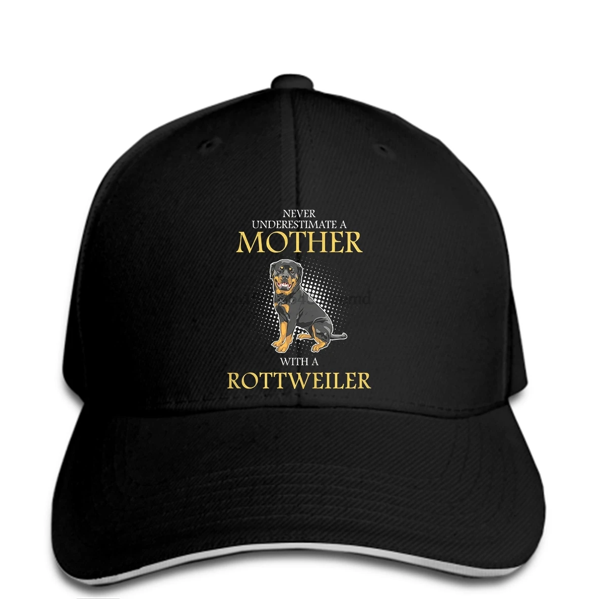 

hip hop Baseball caps Funny Men hat Women novelty never underestimate a mother with a Rottweiler cool cap