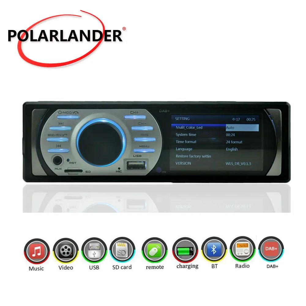 EQ Prime 3," HD DAB+ 12 В Авто аудио стерео In-Dash интерфейс MP5/WMA Bluetooth FM USB/TF/AUX in 1Din Автомагнитола ISO контакт