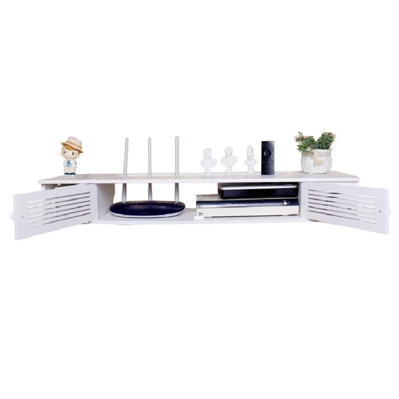 multifunctional wall hanging Europe receiving creative font b router b font storage rack hanger cabinet TV