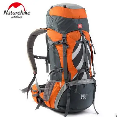 Naturehike открытый рюкзак 70L кемпинг рюкзаки Альпинизм сумка мужская женская спортивная сумка дорожные сумки водонепроницаемый рюкзак - Цвет: orange