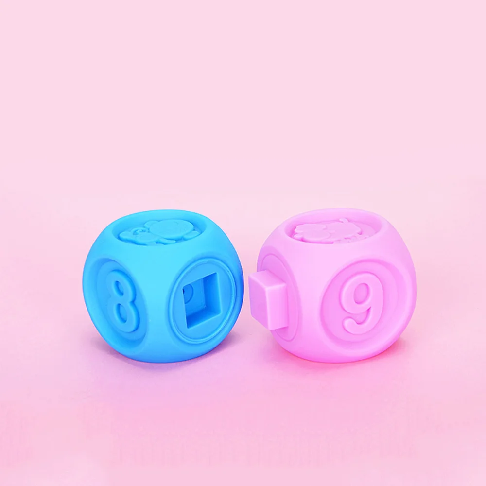 10 шт./лот детские смешные схватить игрушку строительные блоки 3D Мячи Детские массаж Прорезыватели Squeeze Toy