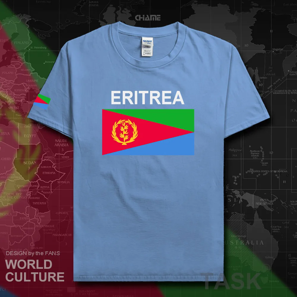 

Eritrea Eritrean t shirt fashion 2018 men jersey nation team cotton gyms t-shirt clothes country flag sporting tees ERI ER 02