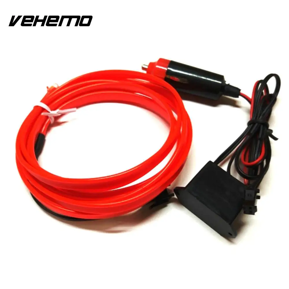 Vehemo 5 metros coches Universal Flexible neón luces tira piezas interiores lámpara de coche decoración luces tira autopartes Vehemo 5 metros coches Universal Flexible neón luces tira piezas interiores lámpara de coche decoración luces tira autopartes