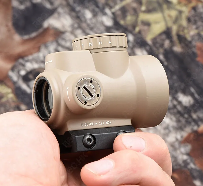 Тактический trijicon MRO стиль 1x Red dot прицел с qd Пикатинни Крепление adatper TAN M9500