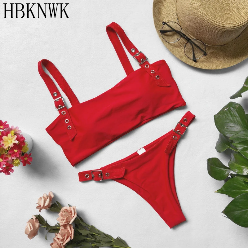 

Solid Swimsuit Women Bikini adjustable Two Piece Swimming Suit 2019 New Summer Female Sexy Low Waist Beachwear Swimwear Biquinis