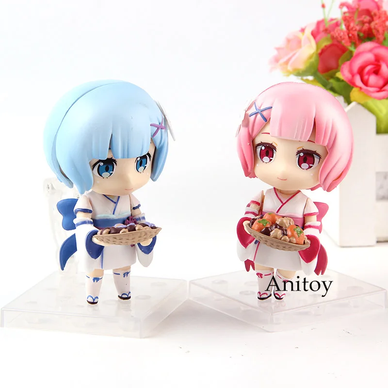 Re: жизнь в другом мире от нуля Nendoroid 942 детство рам и рем Re Zero фигурка героя ПВХ Коллекция Модель игрушки куклы