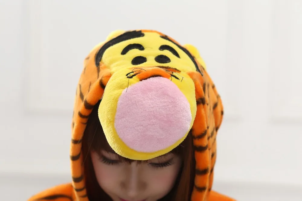 3D стерео животных Angry Tigger Косплей пижамы для женщин мужчин взрослых унисекс Onesie