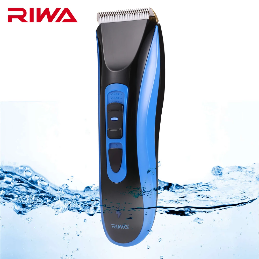 Riwa профессиональная машинка для стрижки волос беспроводные волос Уход за лошадьми комплект мокрой/сухой Перезаряжаемые Для мужчин