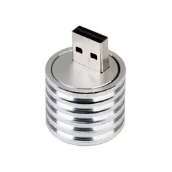Алюминиевый 3W USB светодиодный прожектор с разъемом фонарик Белый свет