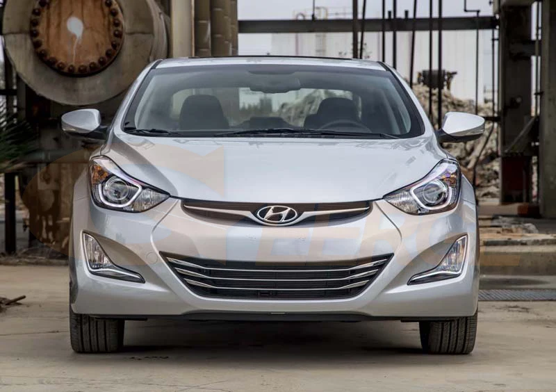 Для hyundai Elantra проекционные фары отличное Ультра яркое освещение CCFL ангельские глазки комплект Halo Кольцо