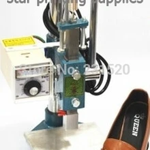 Логотип для обуви принтер машина для горячего тиснения фольгой для обуви со специальной головка штемпеля Размер штамповки 2,5 см X 6 см