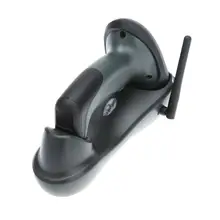 433MHz Wireless Laser Barcode Scanner Label Reader with Charger Base Handheld Barcode Scanning Gun for Supermarket Shop 2 4ghz wireless handheld laser barcode scanner gun black yellow