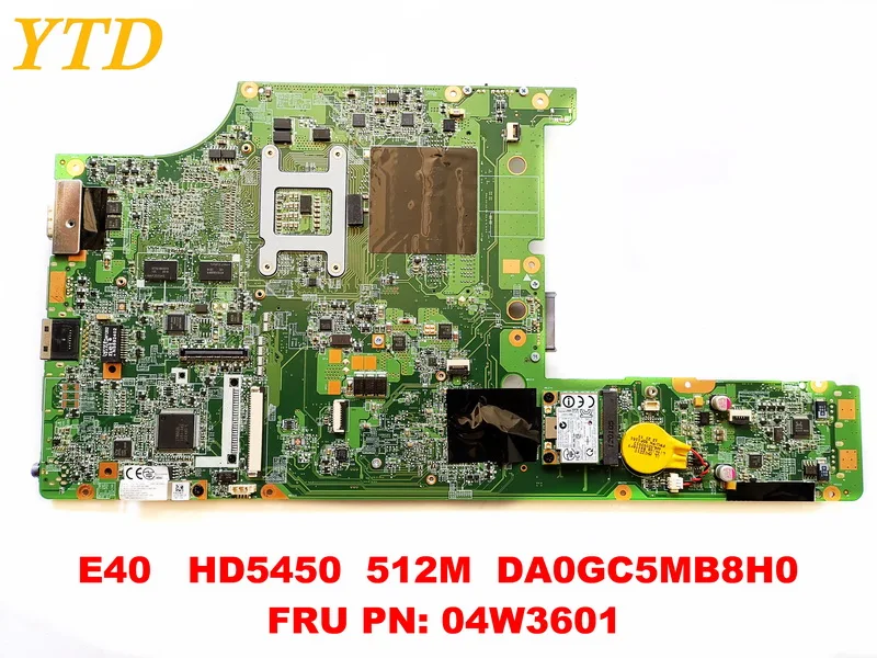 الأصلي لينوفو E40 اللوحة المحمول E40 HD5450 512 M DA0GC5MB8H0 FRU PN 04W3601 اختبار جيد شحن مجاني