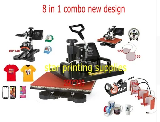 2017 New Design 8 In 1 Combo font b Heat b font font b Press b