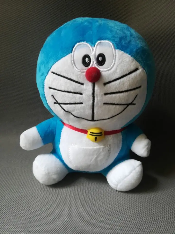 Около 25 см милые Doraemon плюшевые игрушки улыбка Экспрессия Doraemon мягкие игрушки детские игрушки Рождественский подарок w0855