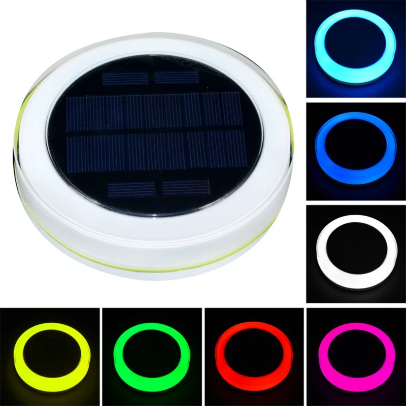 Luzes da Noite Solar Piscina Controle Remoto 16 Cores Flutuante Paisagem Lagoa Luzes Subaquáticas Lâmpada Led Luz Rgb