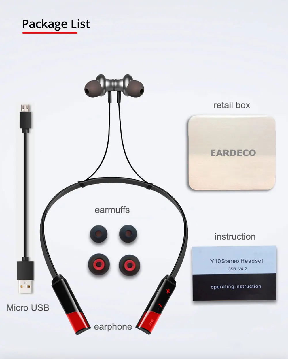 Беспроводные наушники с Bluetooth, наушники с басами, наушники с шумоподавлением, гарнитура с микрофоном, стерео наушники для телефона