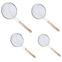 Деревянная ручка рыболовный фильтр забора ложка жареная лапша пряный Фильтр Дуршлаг