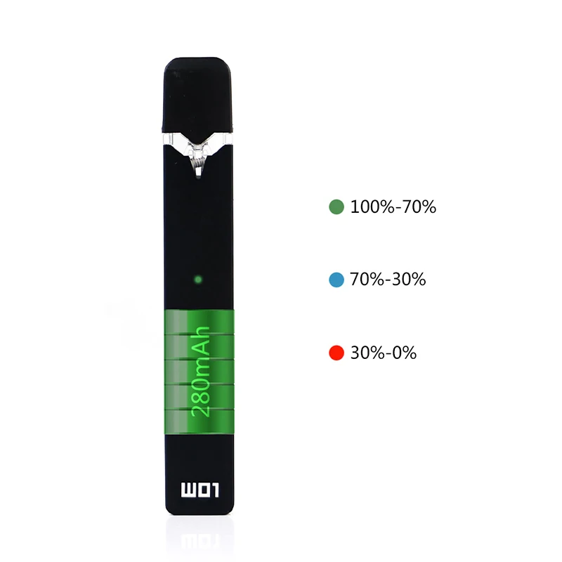 Новейший оригинальный OVNS W01 Pod Vape комплект Светодиодный индикатор мощности