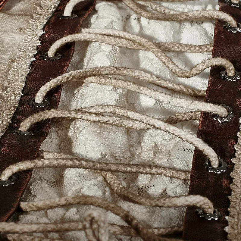 Q-291 Steampunk Lace Do Old Dress Kaftan Linen Dress Latest Long Condole Belt Skirt Design