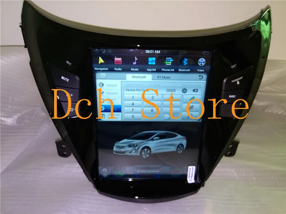 10,4 ''Тесла стиль Android 8,1 автомобильный DVD gps плеер для hyundai elantra Avante 2011 2012 2013 PX6 CARPLAY Радио Навигация