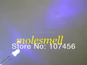 

Lots of 50X 3mm Purple LED Lamps 3mm uv round led light-emitting diode Free Resistors free shipping