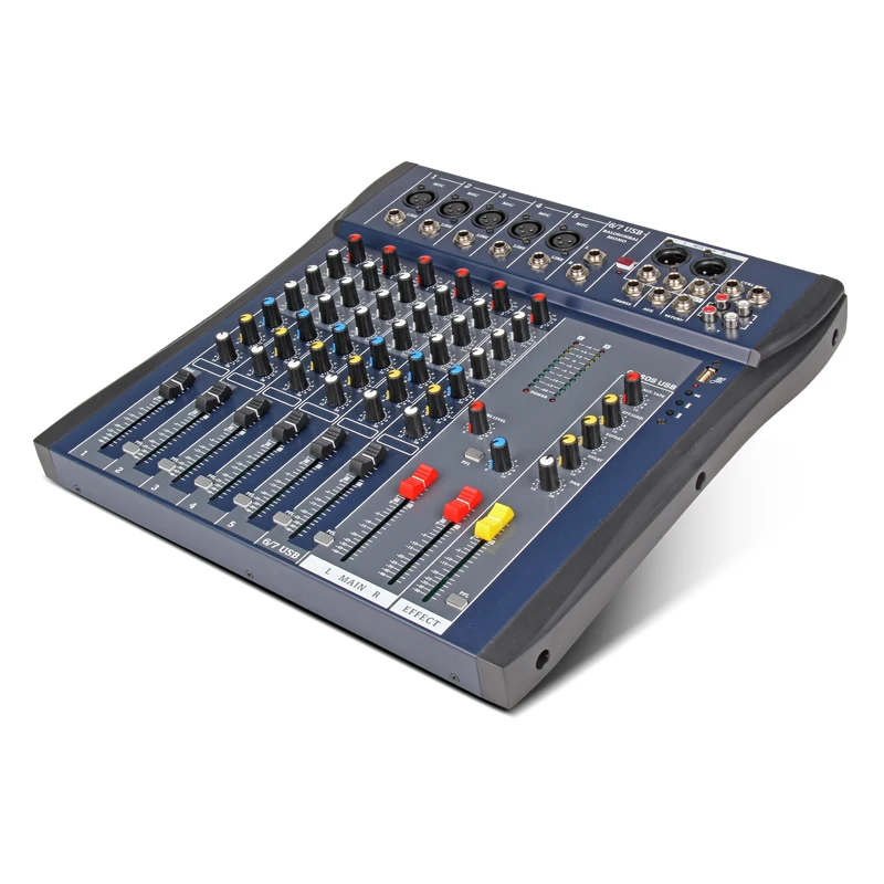 Xtuga CT60S-USB 7 Channels Mic Line Audio Mixer