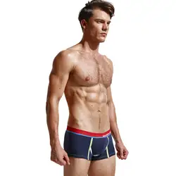 Мужские нижнее белье короткие плавки сексуальные обтягивающие боксеры Брендовые мужские под Штаны для мужской моды укороченные штаны