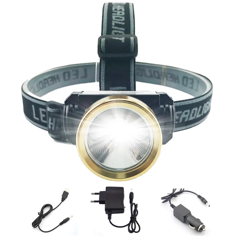 

Rechargeable LED Headlamp Frontale Headlight Torch Flashlight High Power Lamp Headtorch Lanterna Fishing Camping Hunting Cycling