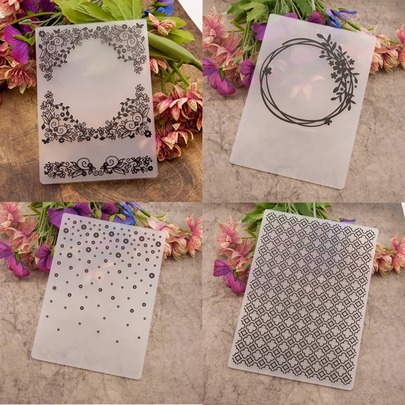

Flower Embossing folders Watering Plastic Embossing Folder For Scrapbooking DIY Paper Craft/Card Making Decoration