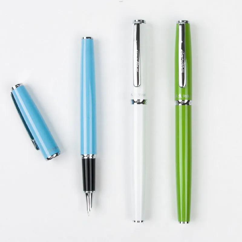 

Ink Set Stationery Gift Box Metal Fountain Pen 0.38mm Nib Full Business Gift Pens Writing Calligraphy Office Supplies
