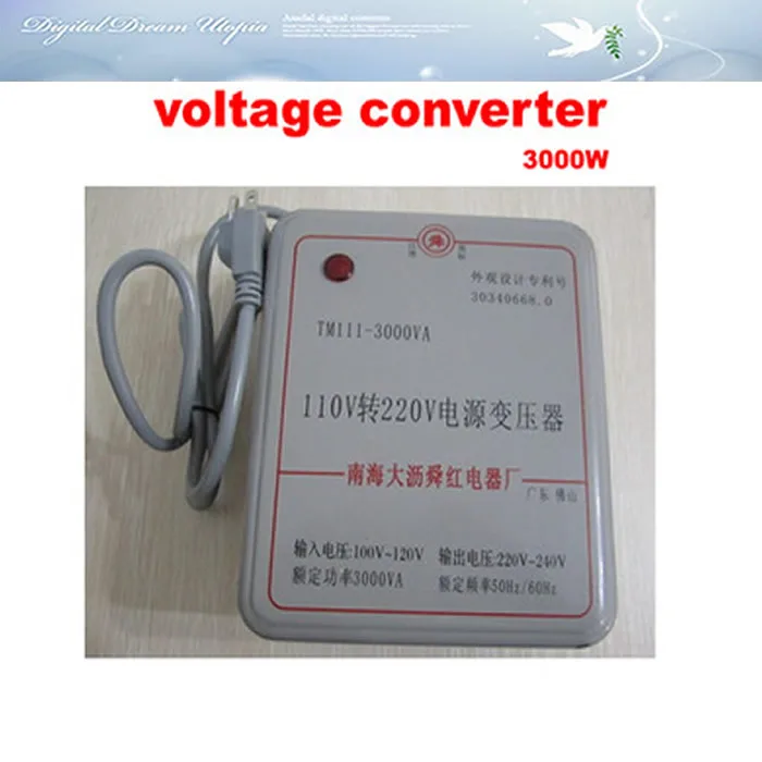 

3000W transformer voltage converter 110V to 220V (or 220V to 110V)voltage converter transformer