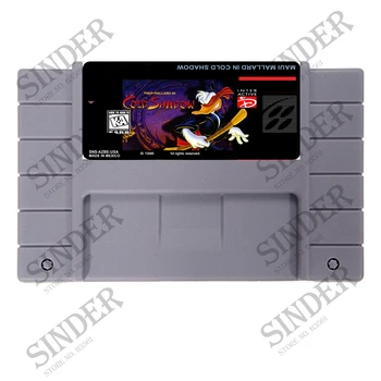 

Maui Mallard in Cold Shadow Good Quliaty Label 16 Bit Big Gray Game Card for NTSC Game Players